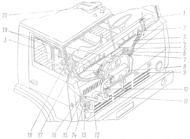кабина камаз: размеры, вид изнутри и снаружи, поднятие кабины